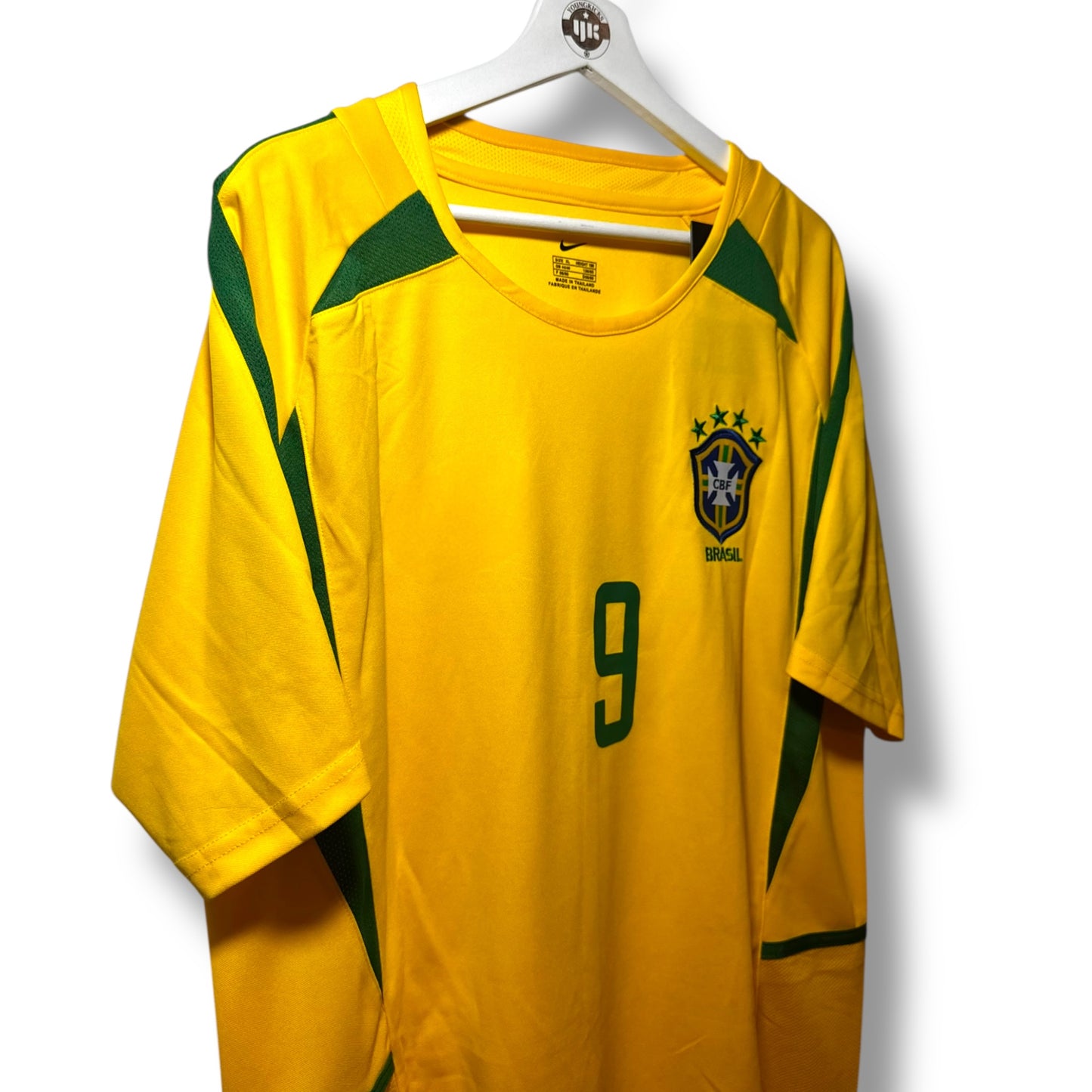 YK Ronaldo Brazil 2002 retro Home Jersey