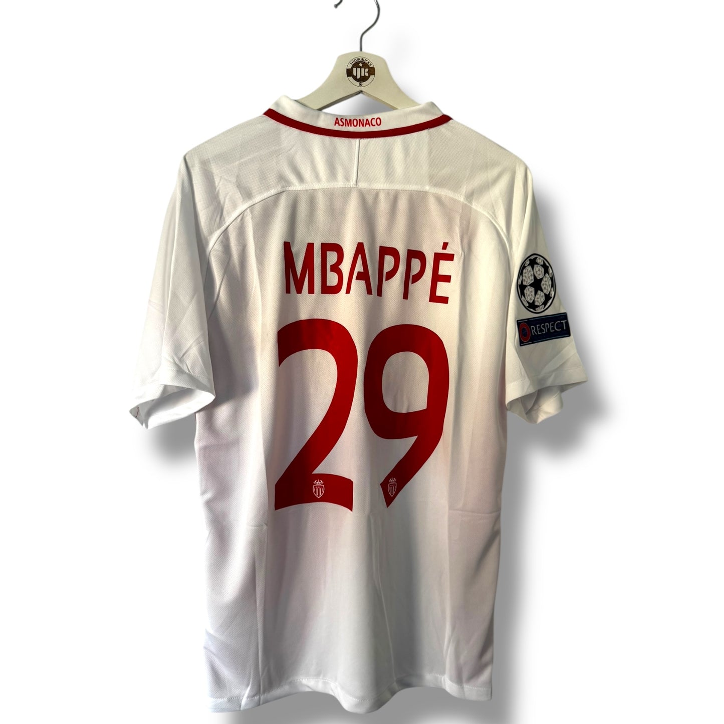 YK Mbappe Monaco 2016/17 retro Home Jersey