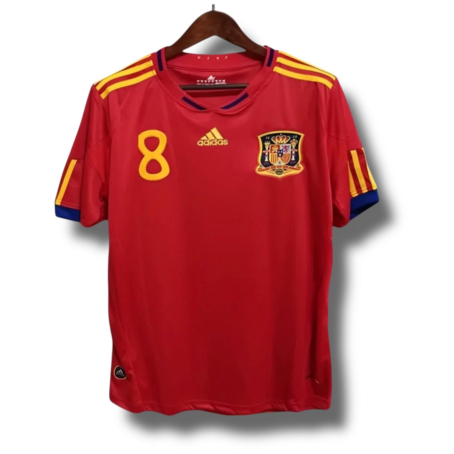 YK Xavi Spain 2010 retro World Cup Home Jersey