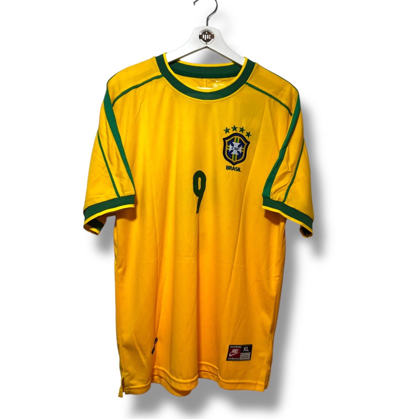 YK Ronaldo Brazil 1998 retro Home Jersey