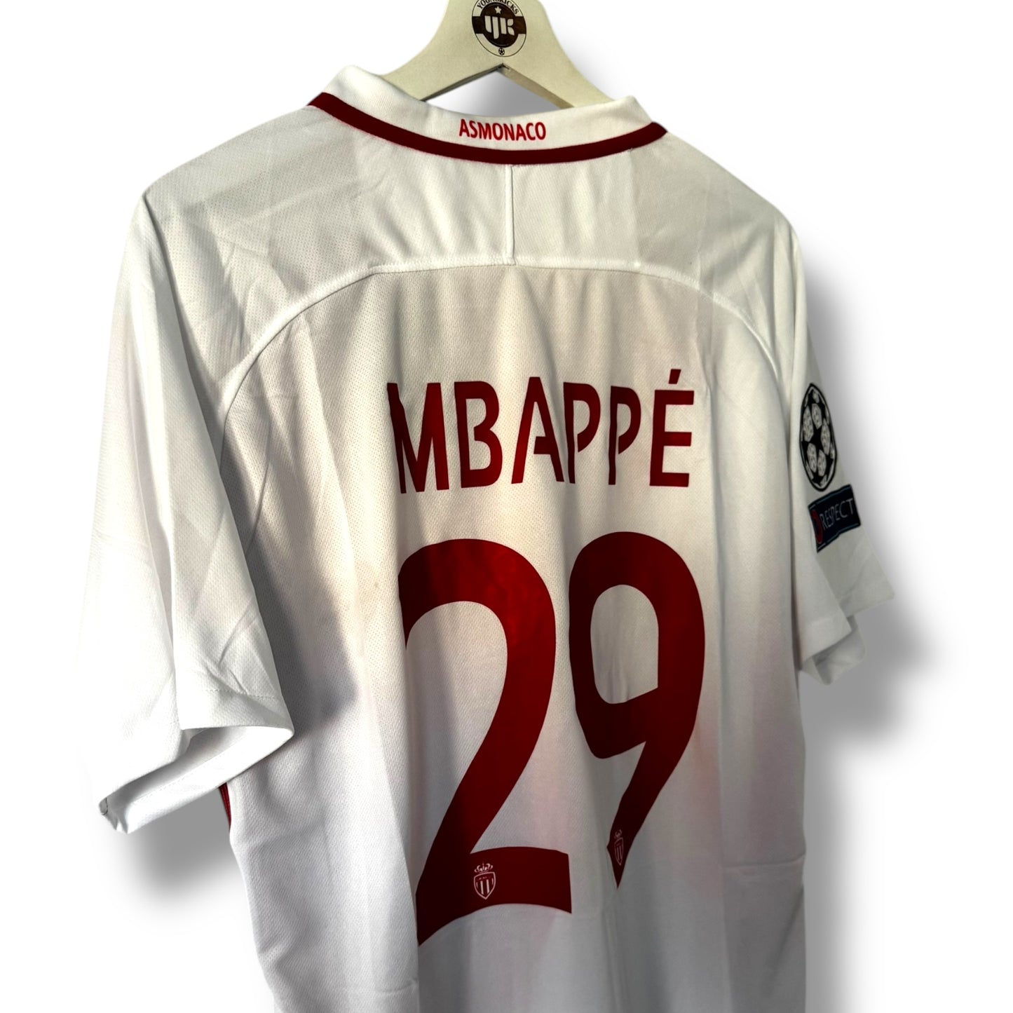 YK Mbappe Monaco 2016/17 retro Home Jersey