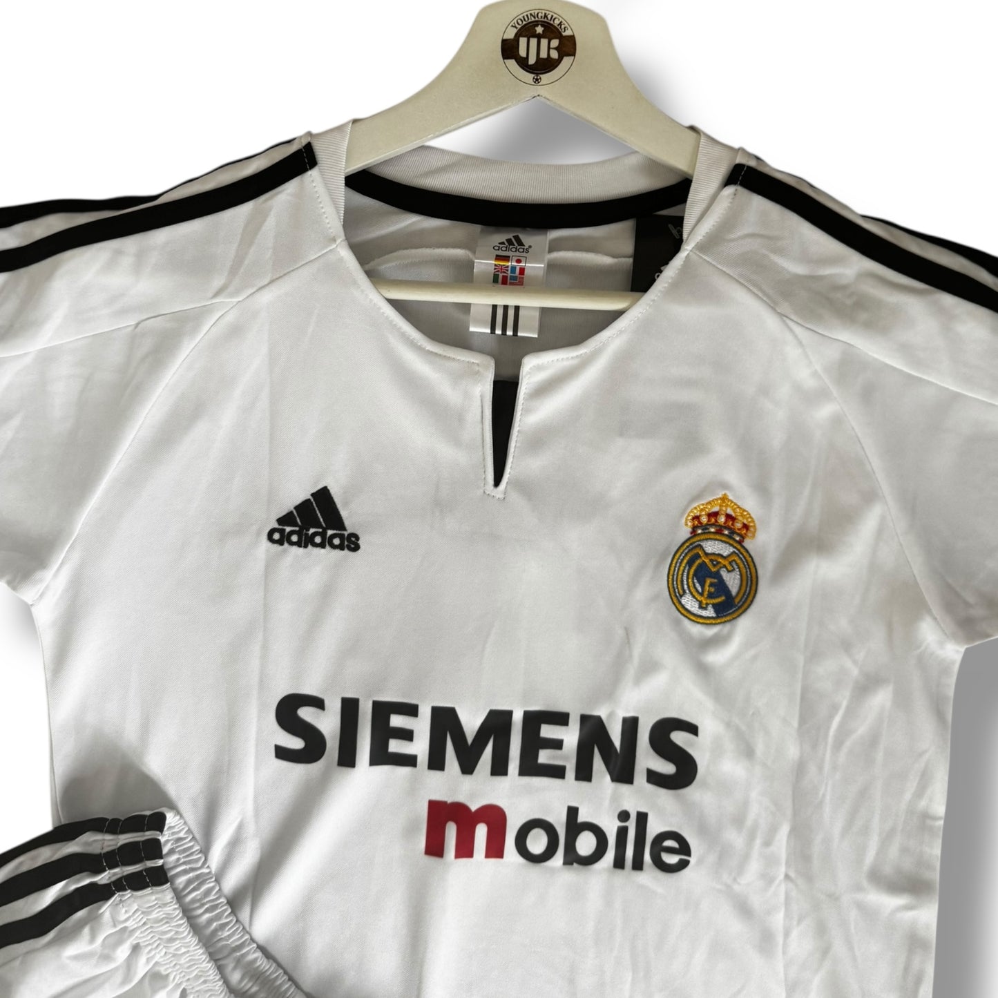 YK Kids Zidane Real Madrid 2003/04 retro Home kit