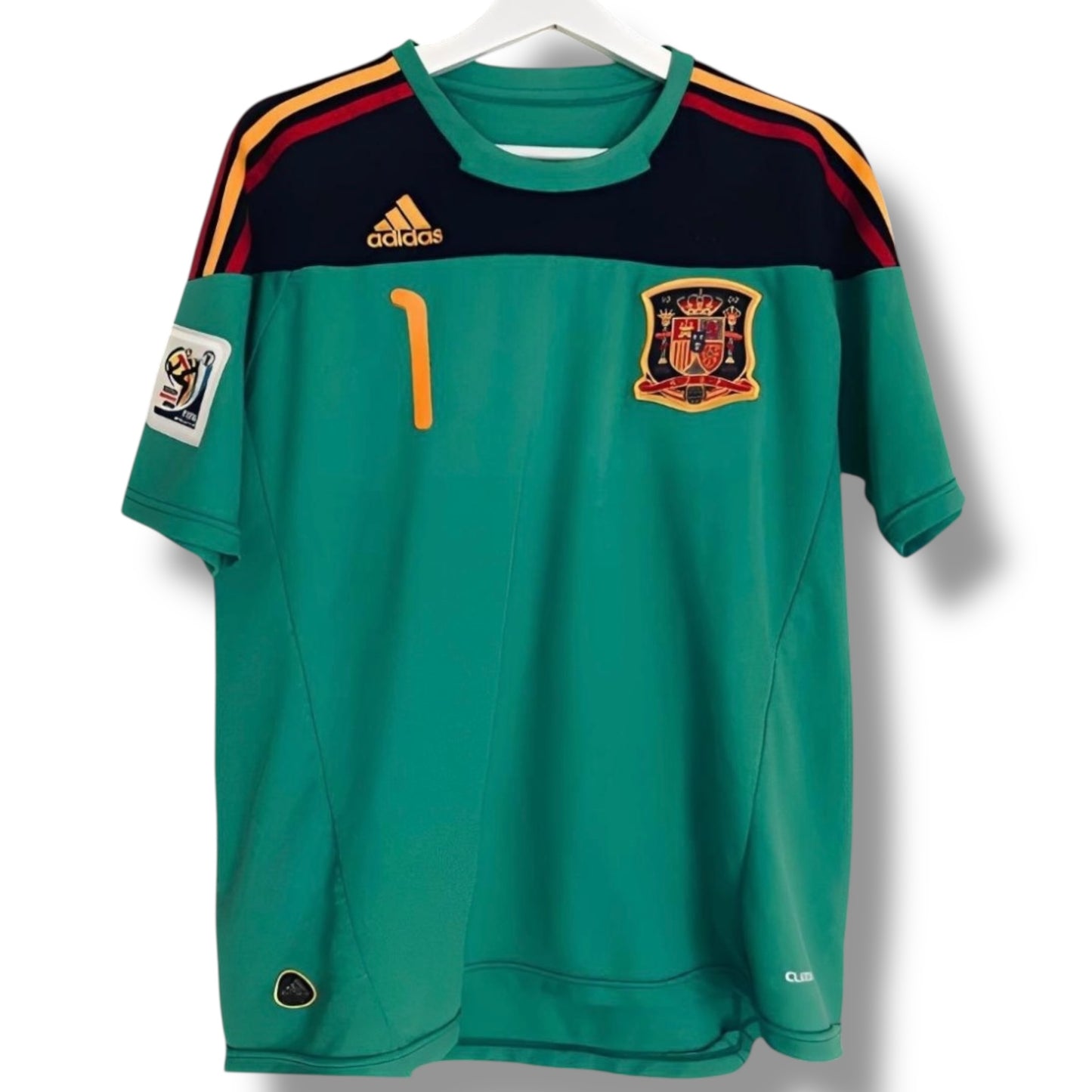 YK Casillas Spain 2010 retro World Cup Home Jersey