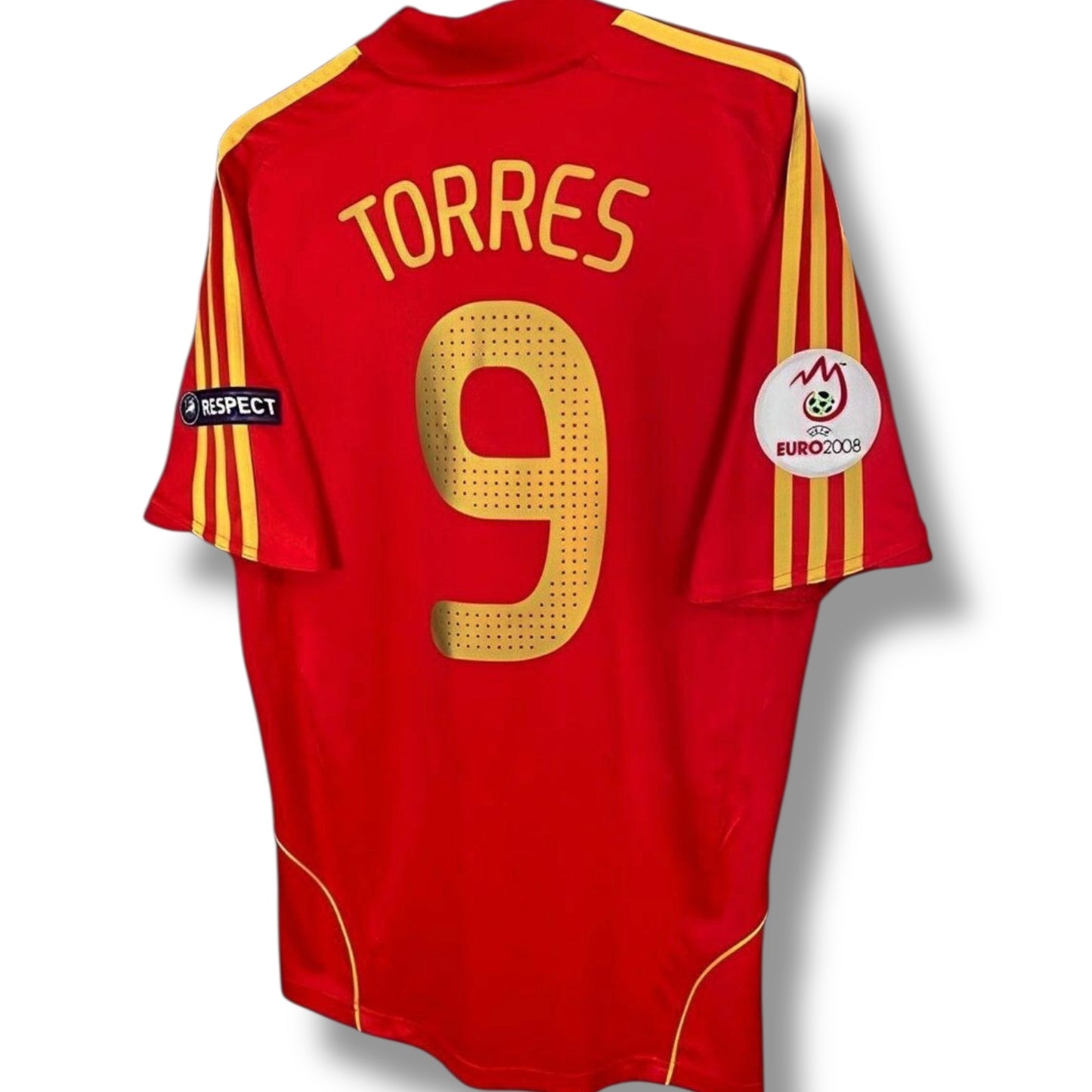 YK Torres Spain 2008 retro Euro Home Jersey