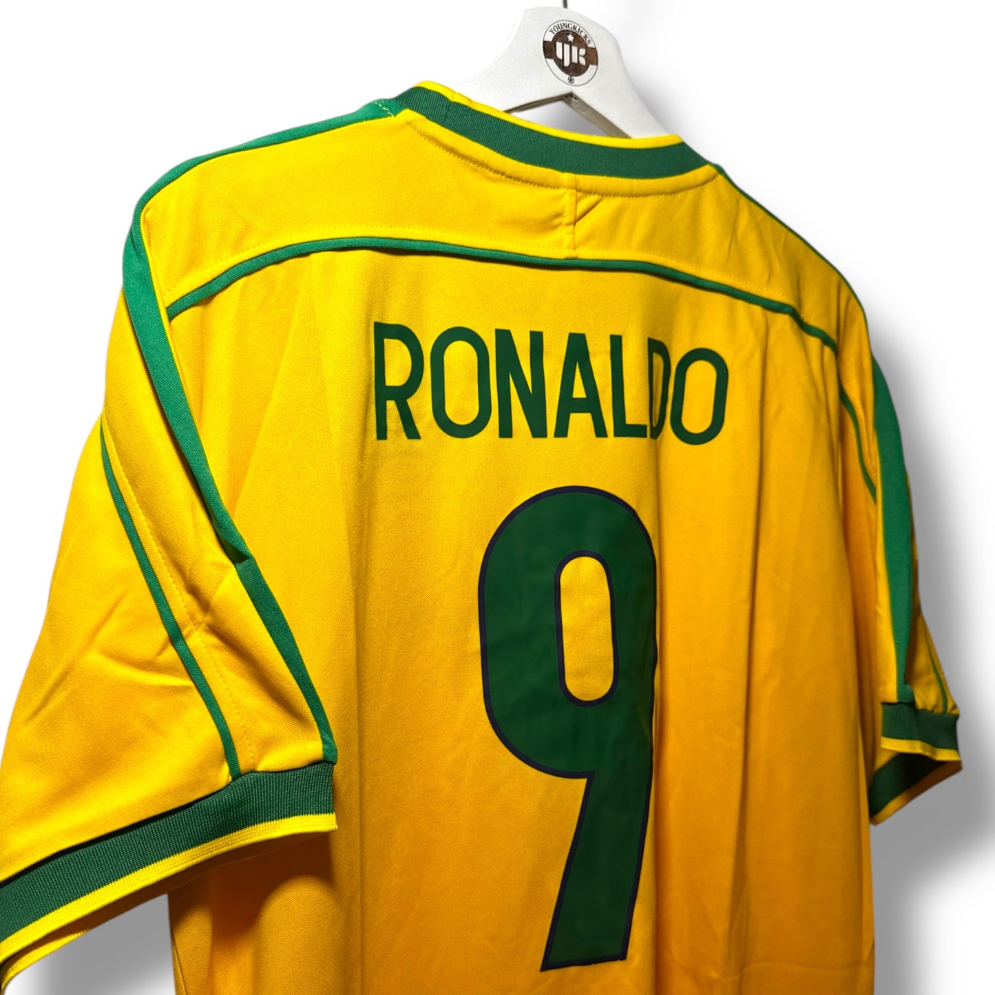 YK Ronaldo Brazil 1998 retro Home Jersey