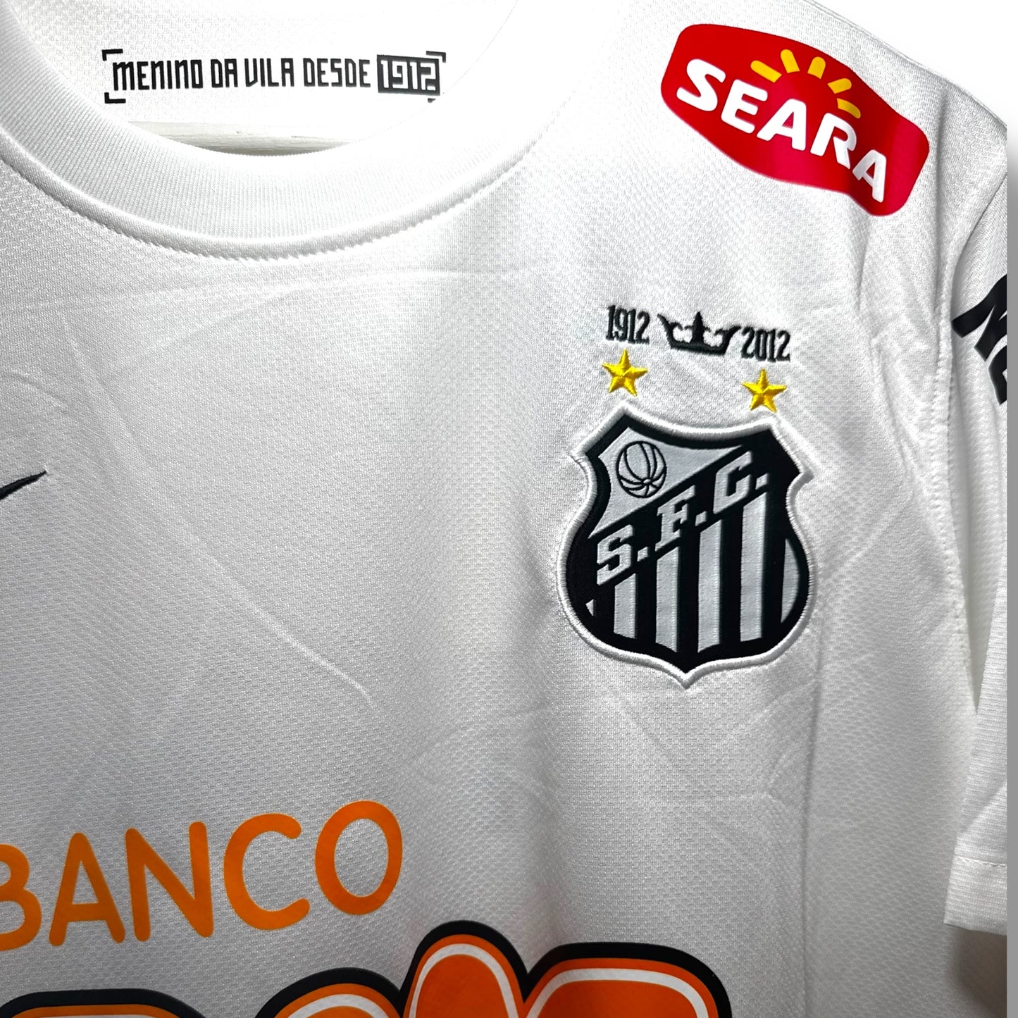 YK Neymar JR Santos 2012/13 retro Home Jersey
