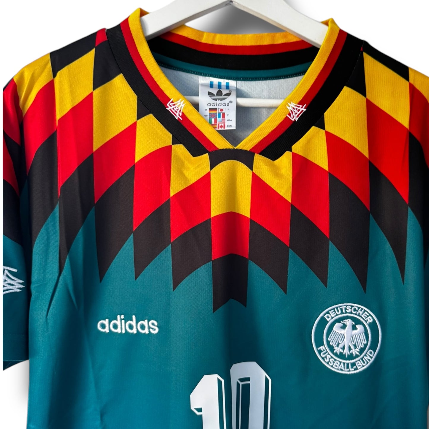 YK Matthaus Germany 1994 retro Away Jersey