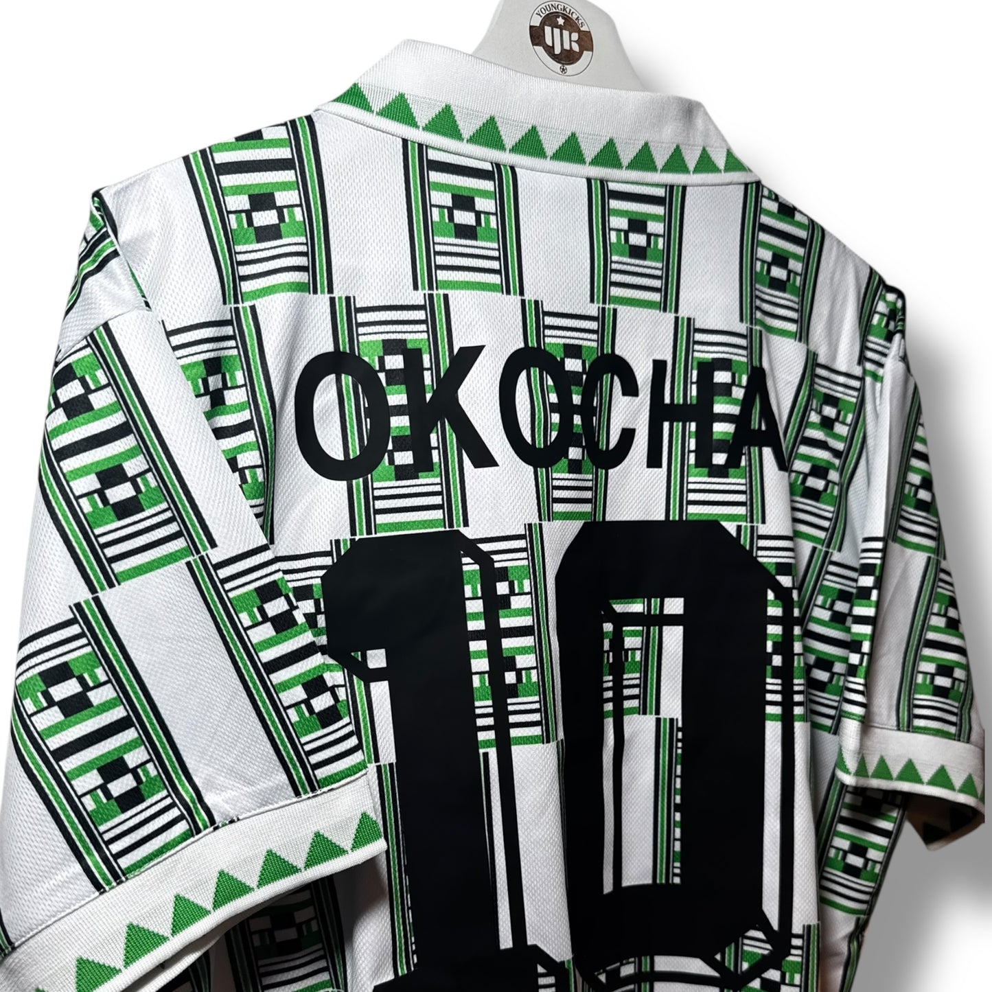 YK Okocha Nigeria 1994 retro Home Jersey