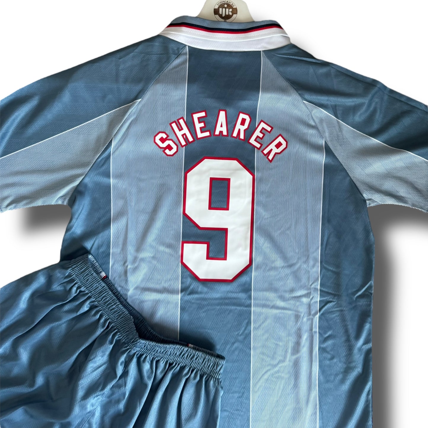 YK Kids Shearer England 1996 retro Away Kit