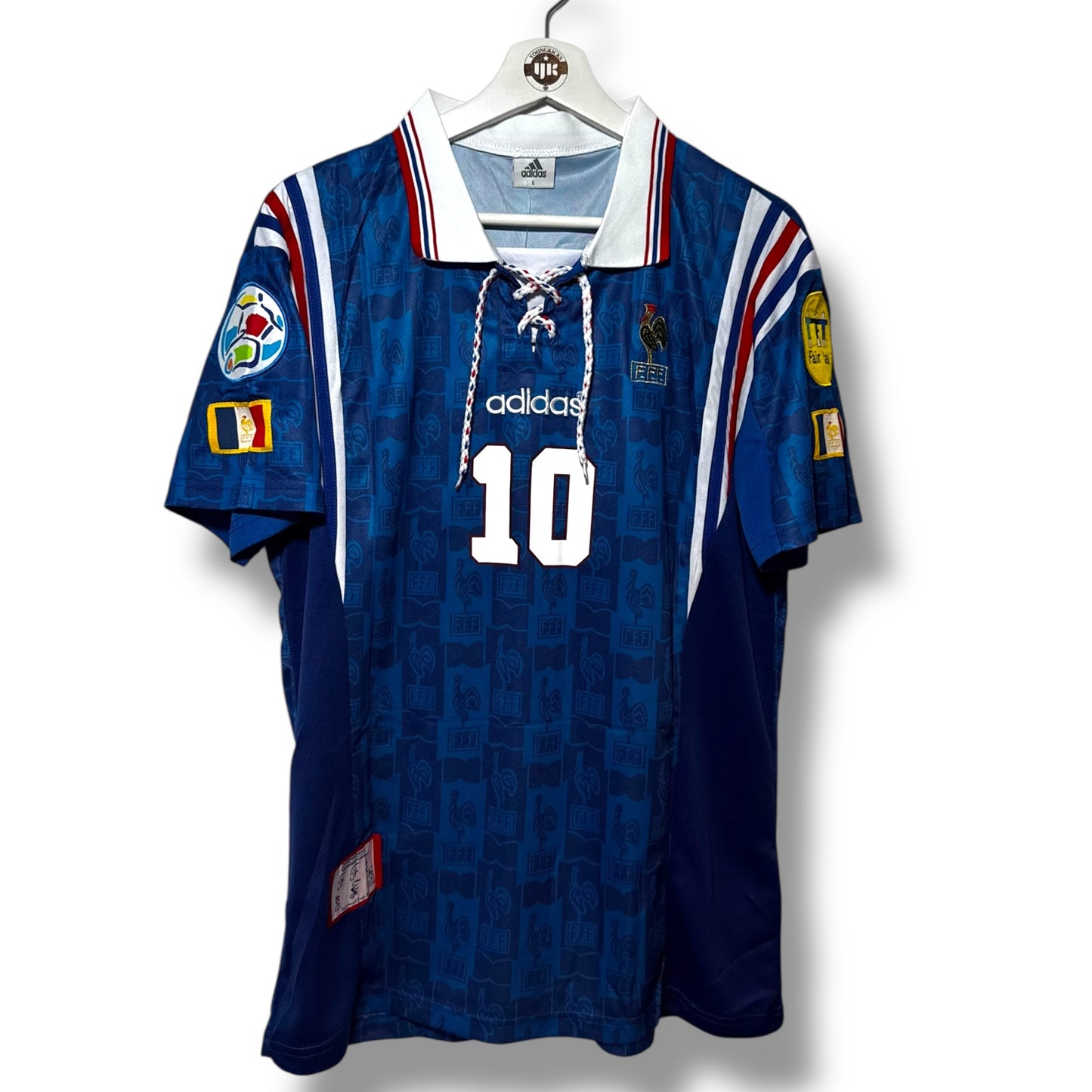 YK Zidane France 1996 retro Home Jersey