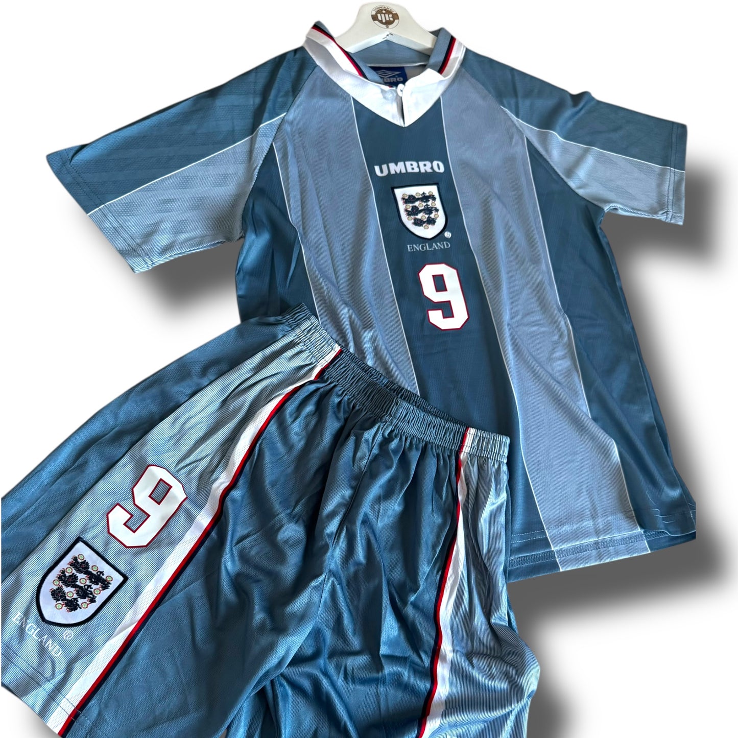 YK Kids Shearer England 1996 retro Away Kit