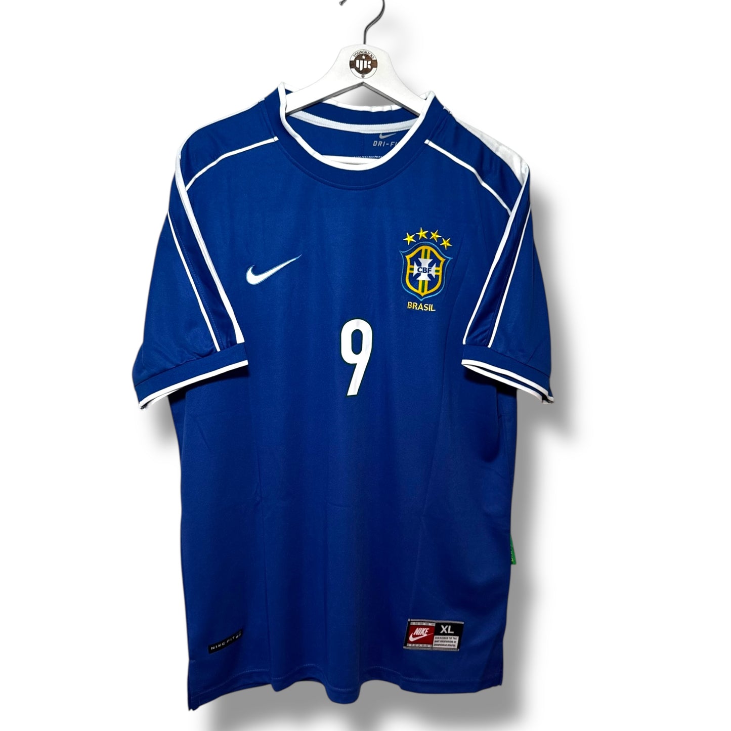YK Ronaldo Brazil 1998 retro Away Jersey