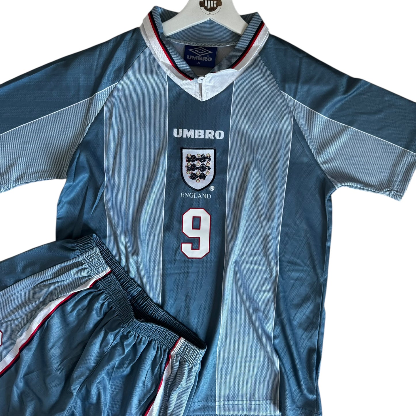 YK Kids Shearer England 1996 retro Away Kit