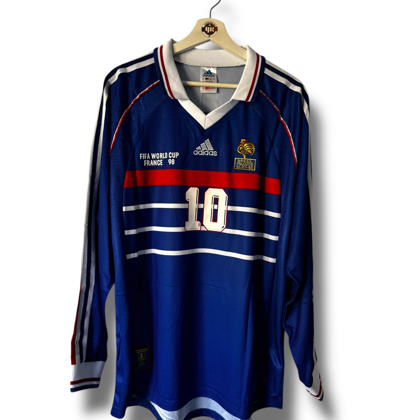 YK Zidane France 1998 World Cup retro Home Jersey