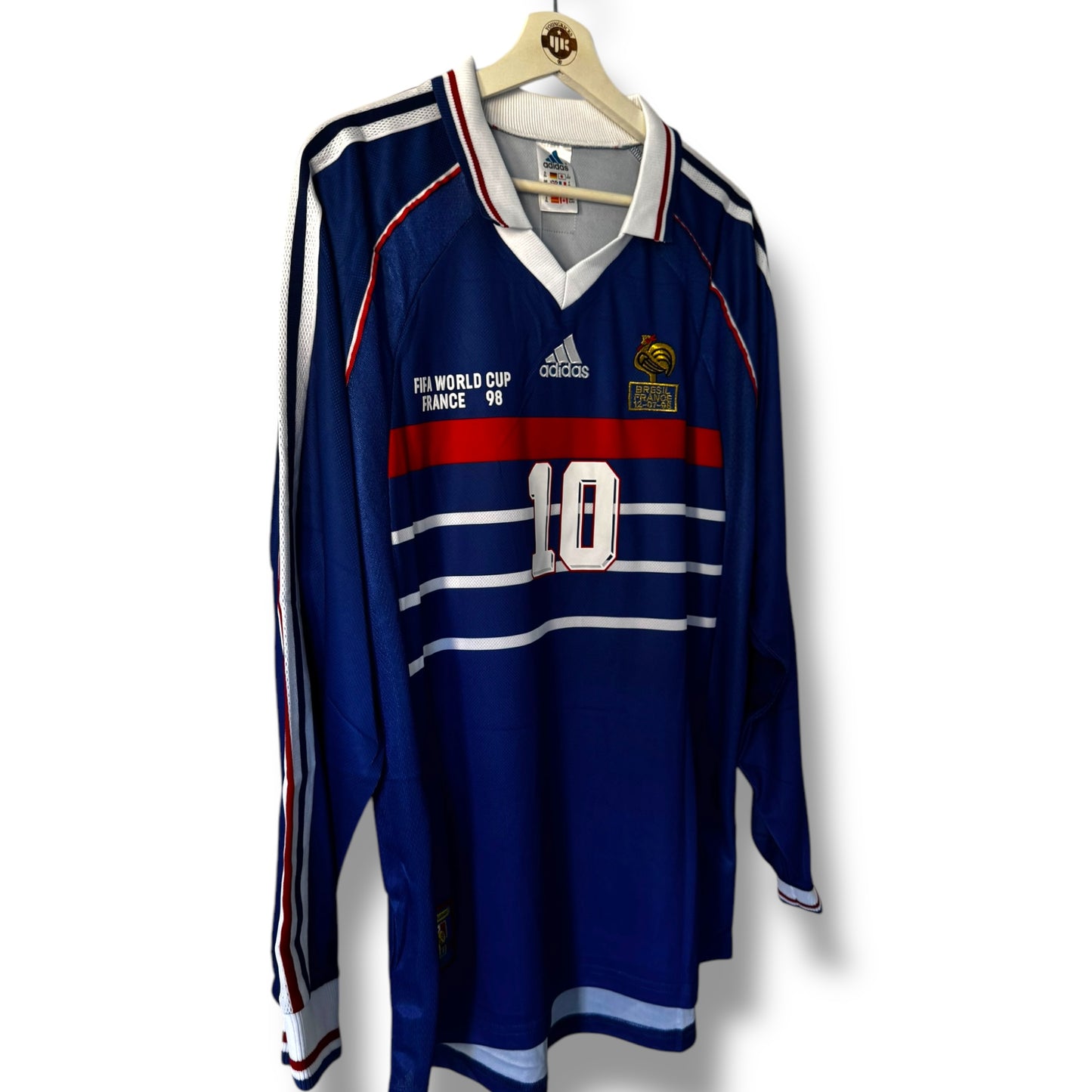 YK Zidane France 1998 World Cup retro Home Jersey