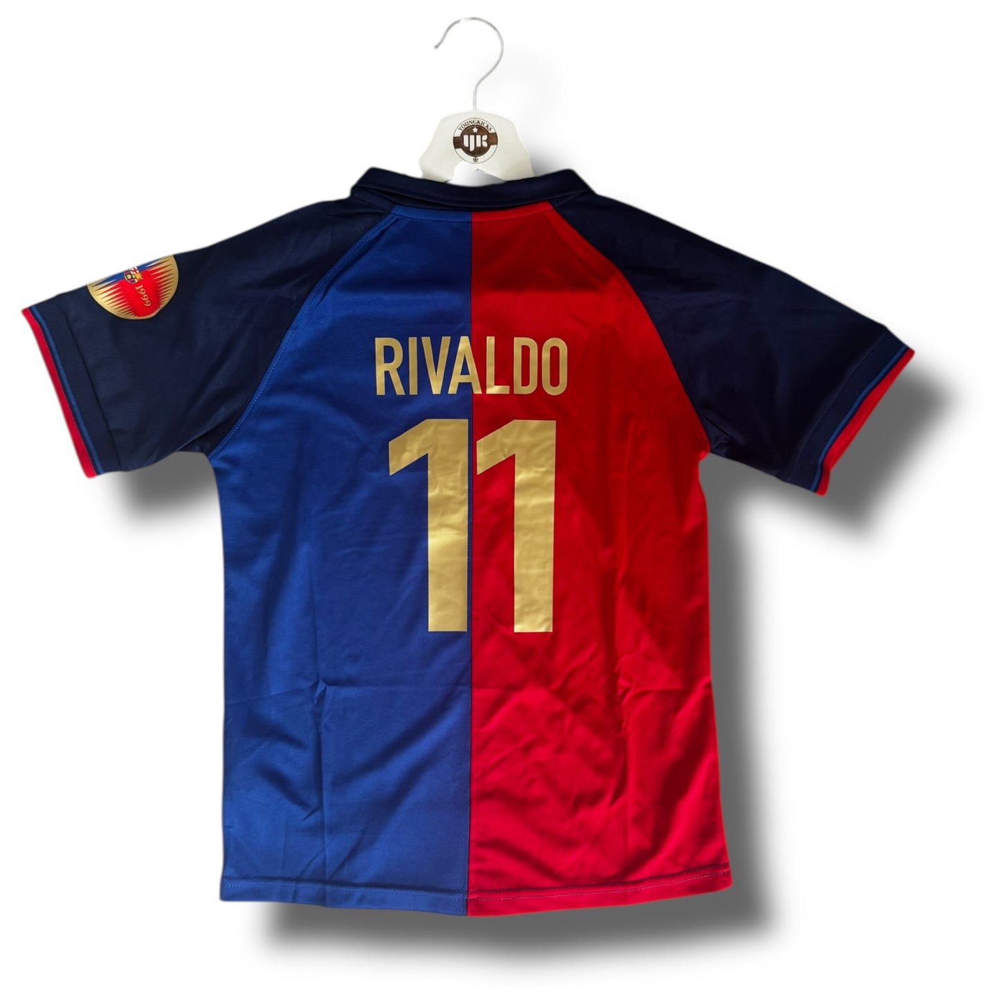 YK Kids Rivaldo Barcelona 1999/00 retro Home Kit