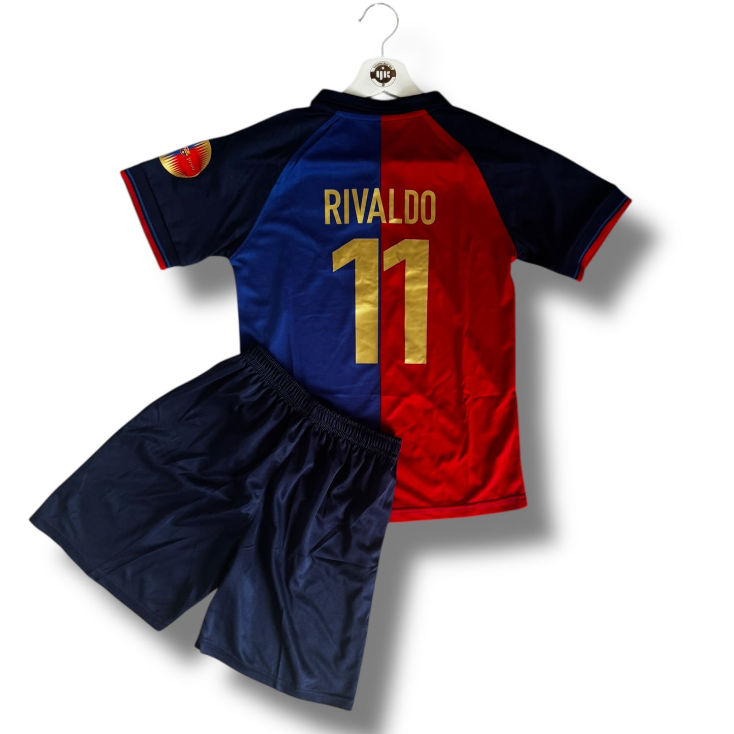 YK Kids Rivaldo Barcelona 1999/00 retro Home Kit