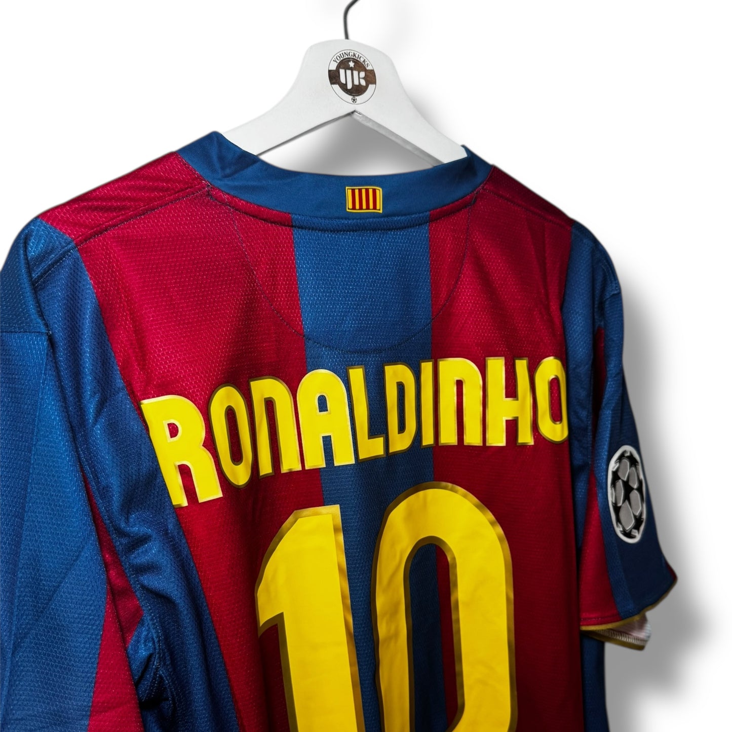 YK Ronaldinho Barcelona 2007/08 retro Home Jersey