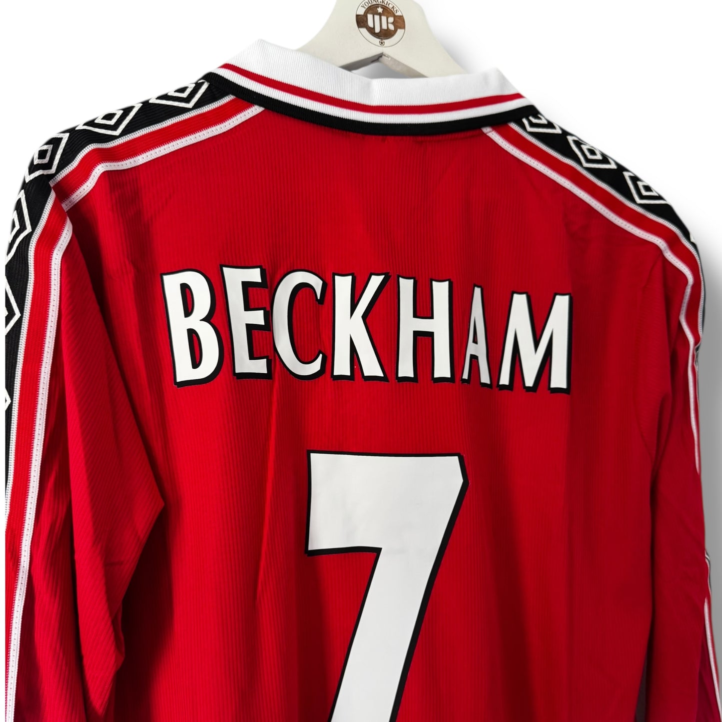 YK David Beckham 1998/99 retro Home Treble Winning Jersey