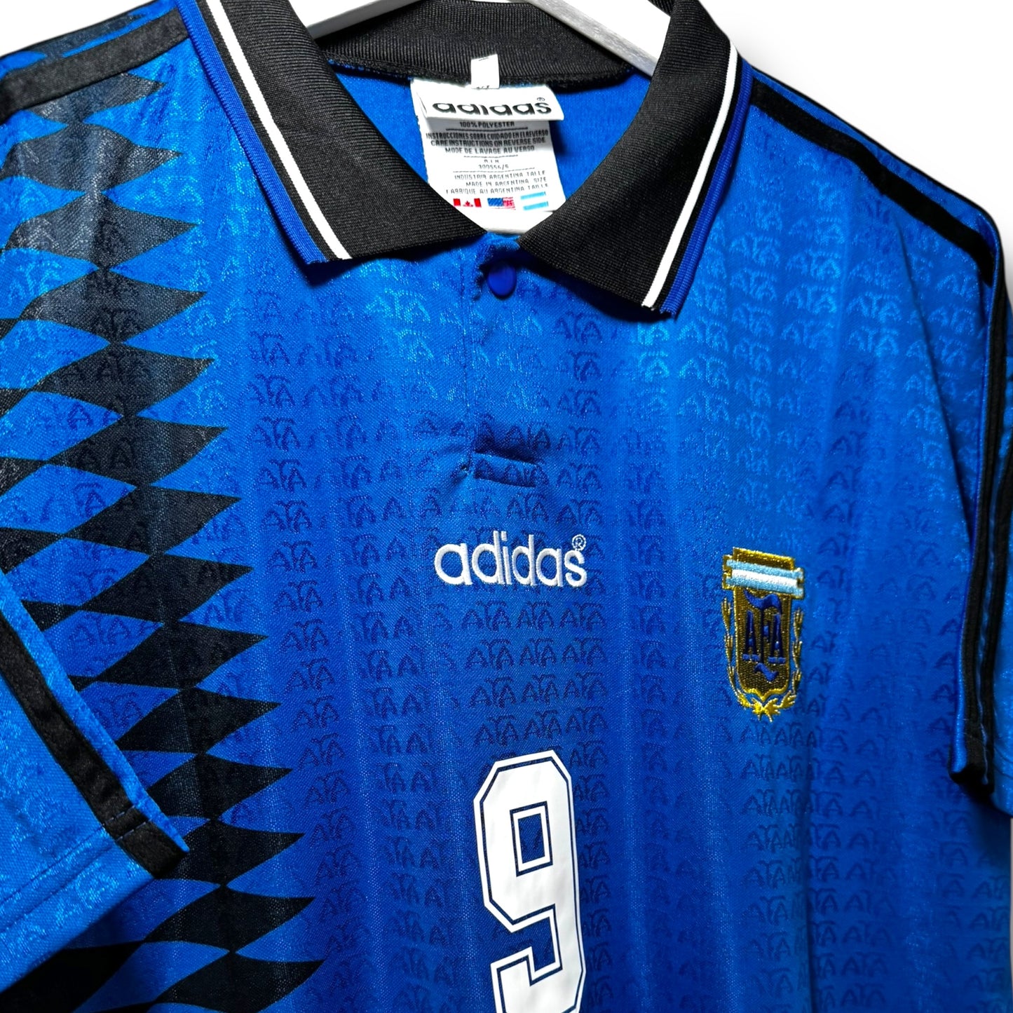 YK Batistuta Argentina 1994 retro Away Jersey
