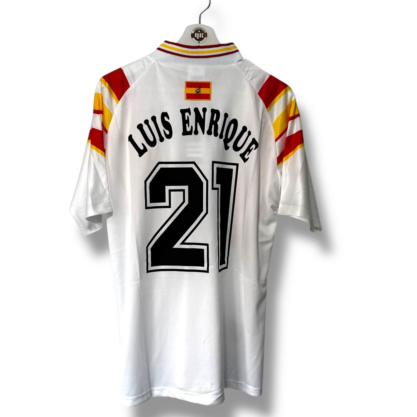 YK Luis Enrique Spain 1996 retro Home Jersey