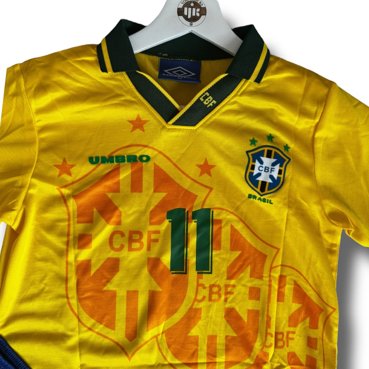 YK Kids Romario Brazil 1994 Home Kit