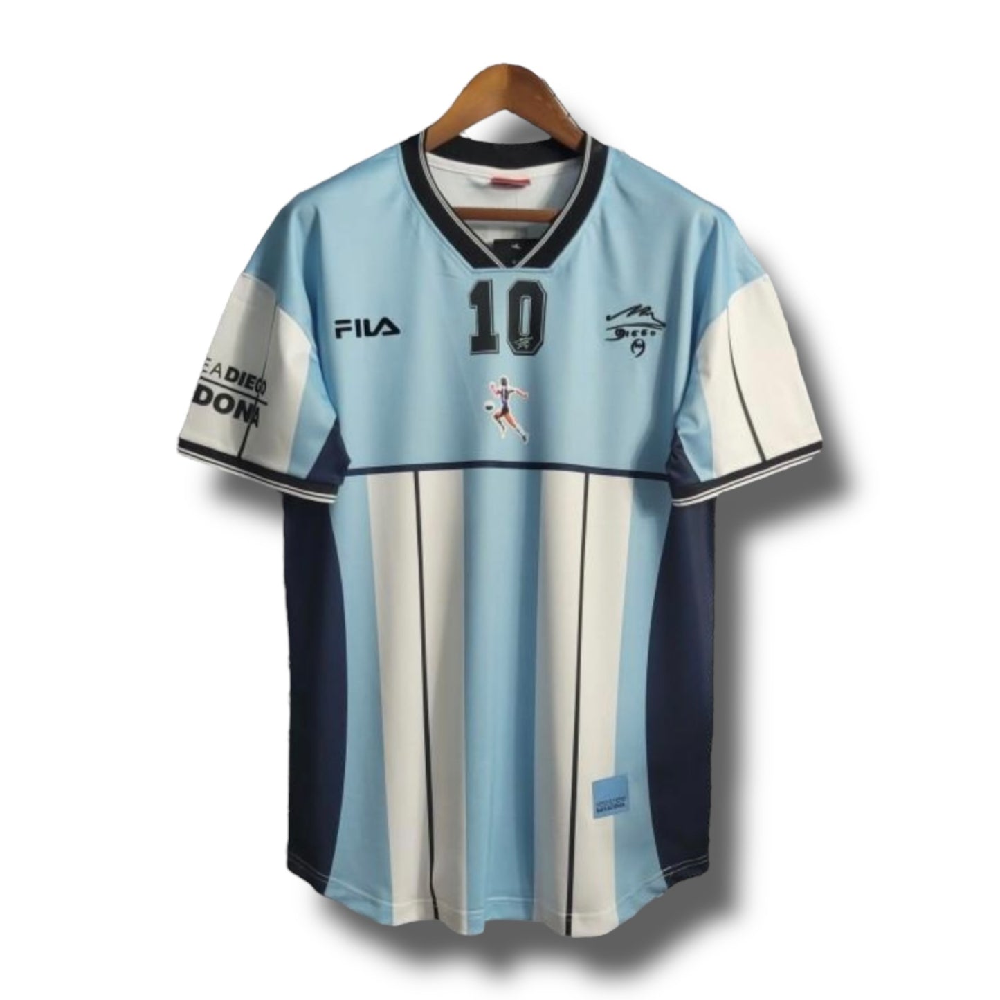 YK Maradona Argentina 2001 retro Home Commemorative Jersey