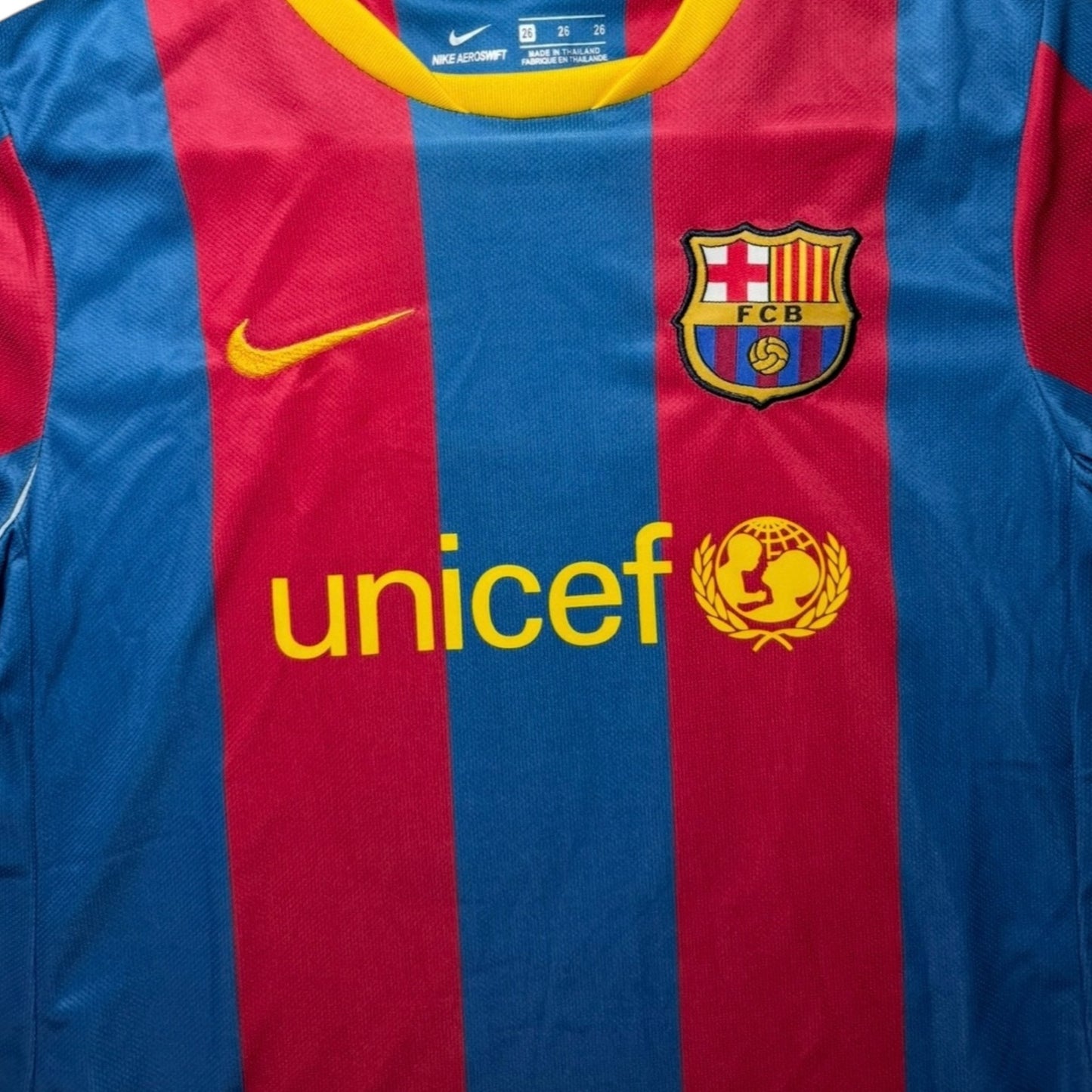 YK Kids Messi Barcelona 2010/11 retro Home kit