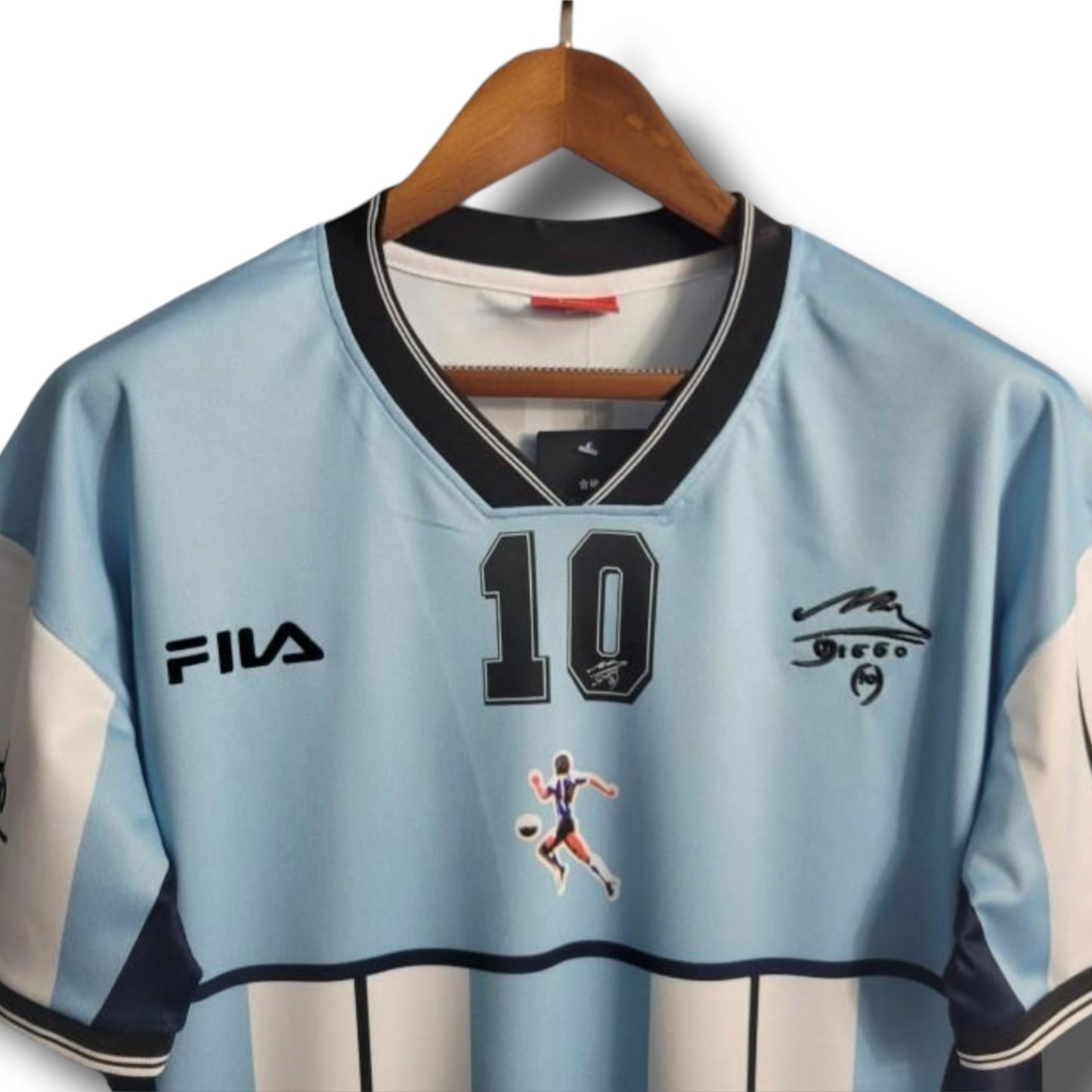 YK Maradona Argentina 2001 retro Home Commemorative Jersey
