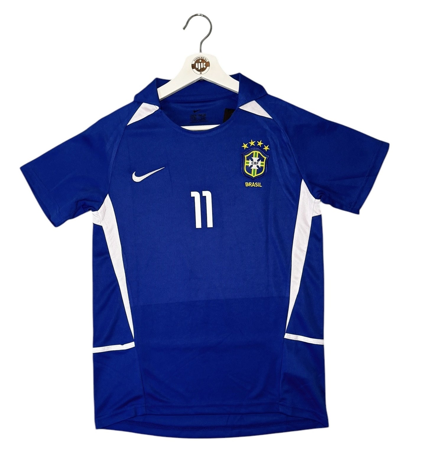 YK Kids Ronaldinho Brazil 2002 World Cup Away Kit