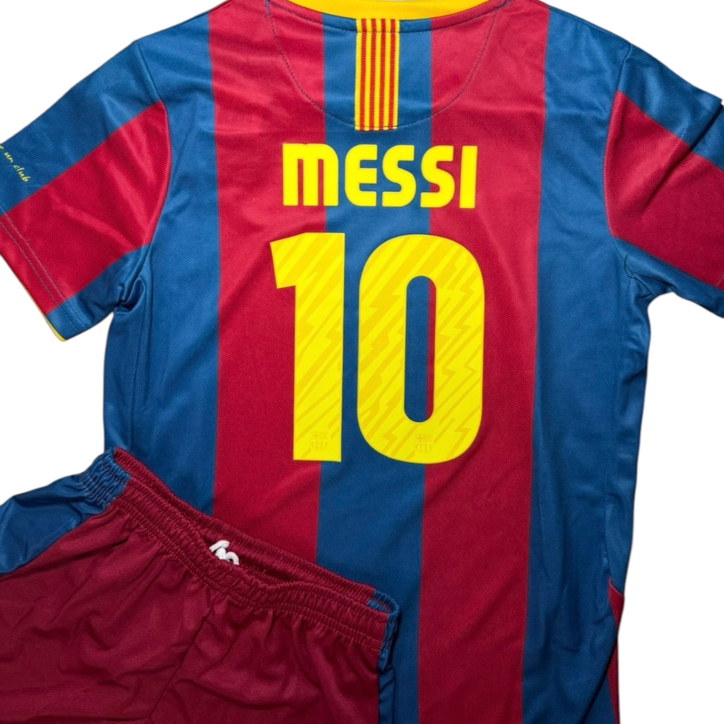 YK Kids Messi Barcelona 2010/11 retro Home kit
