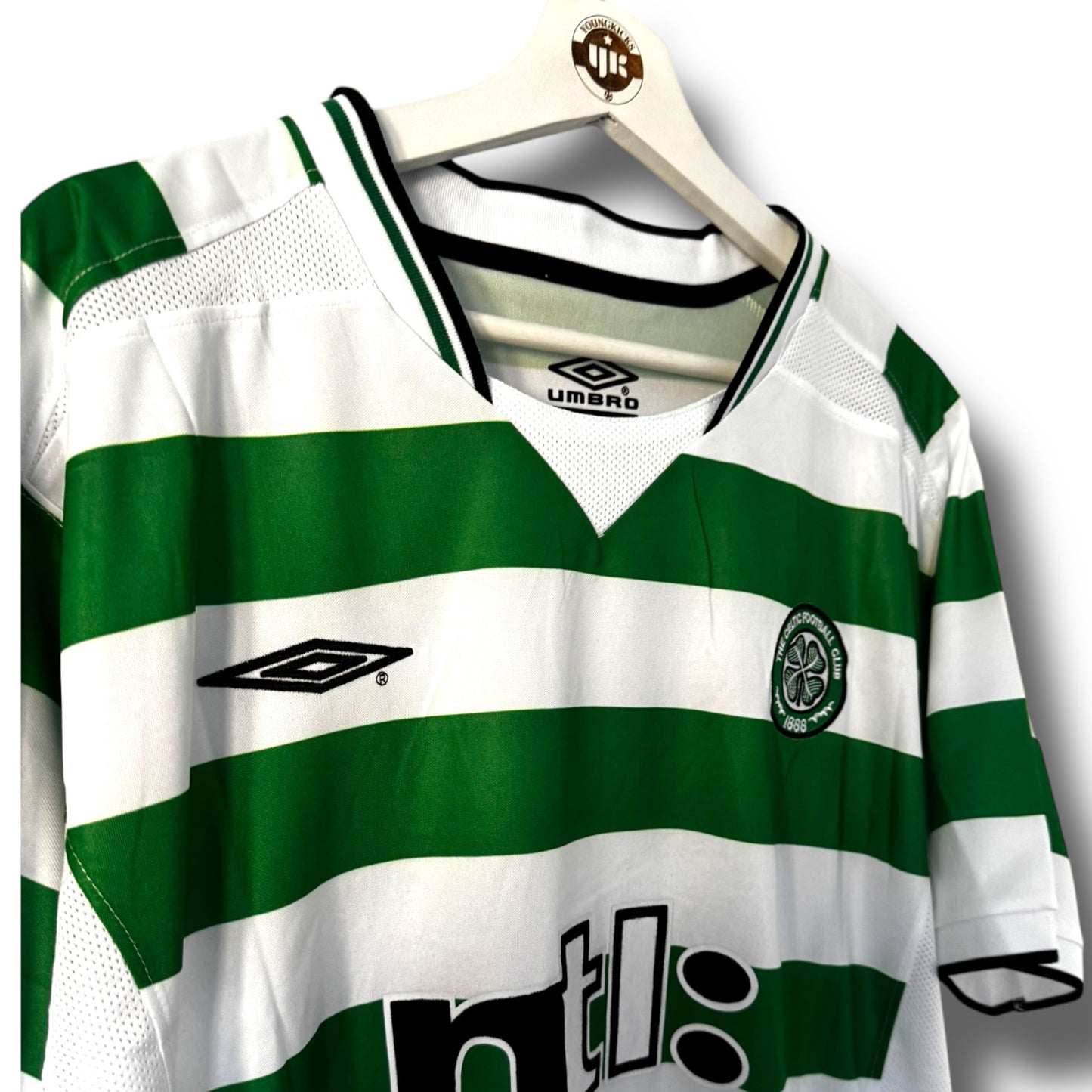 YK Larsson Celtic 2001/03 retro Home Jersey