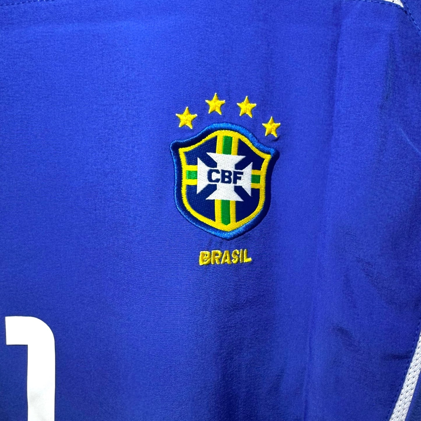 YK Ronaldinho Brazil 2002 retro Away Jersey