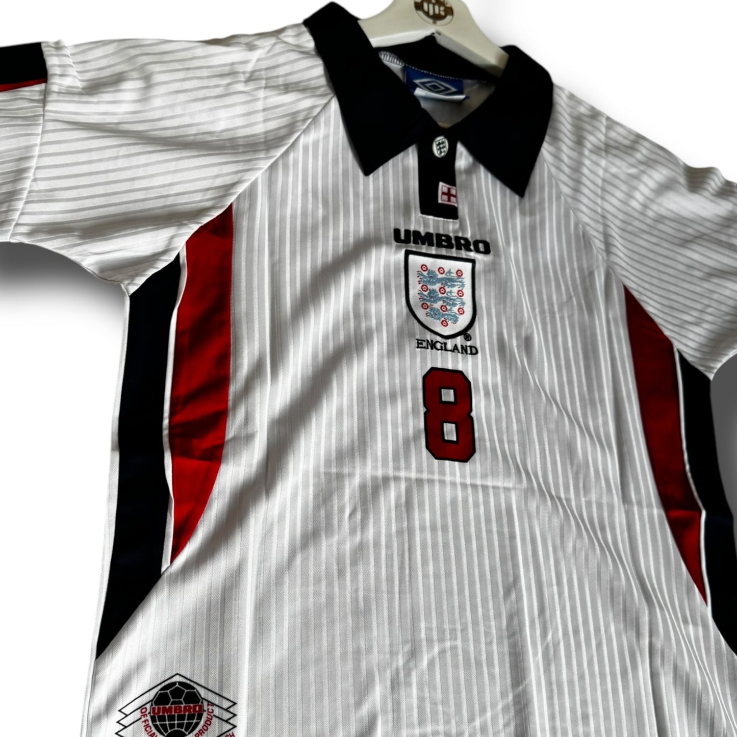 YK Kids Gascoigne England 1998 retro Home Kit