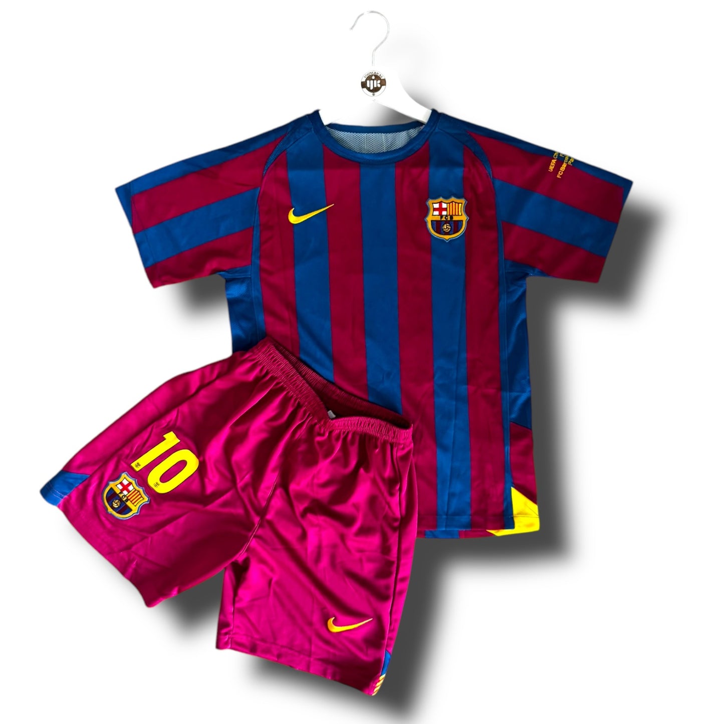 YK Kids Ronaldinho Barcelona 2005/06 retro Home kit