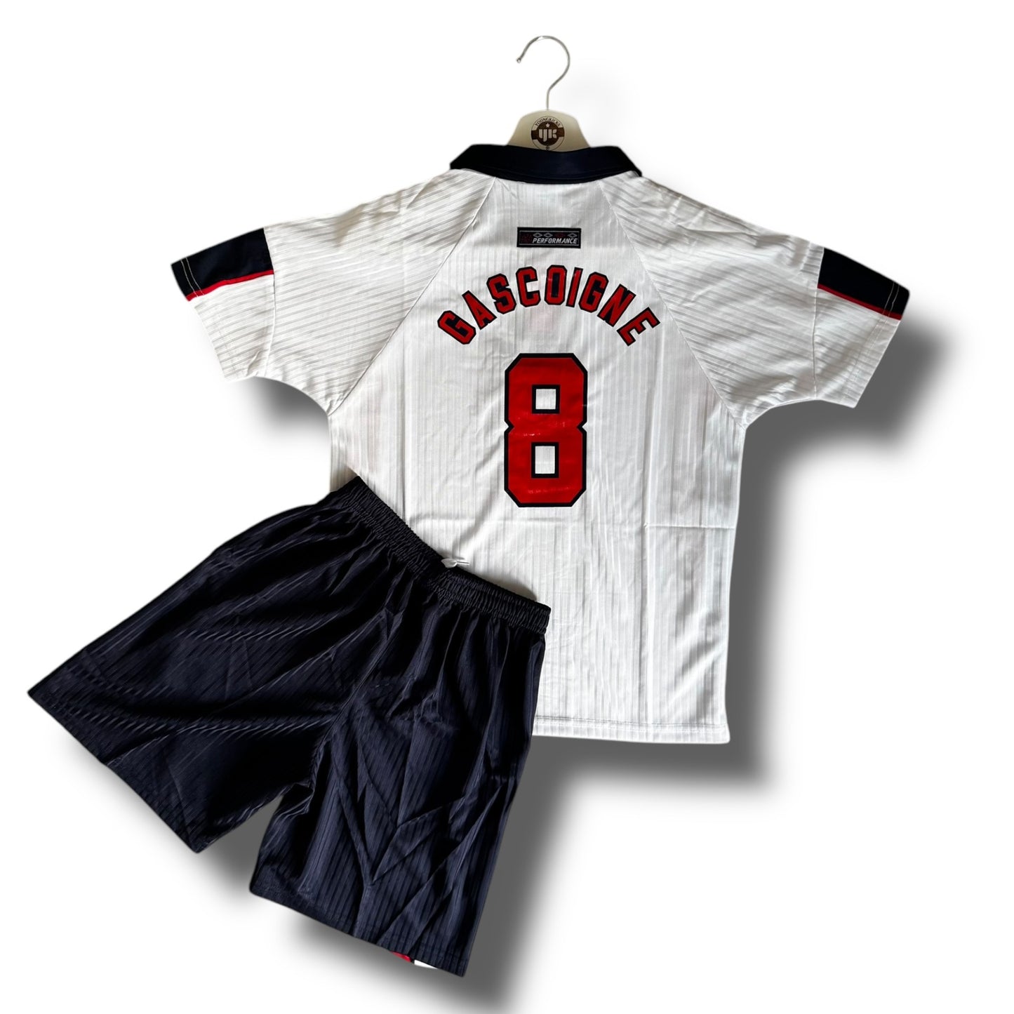 YK Kids Gascoigne England 1998 retro Home Kit