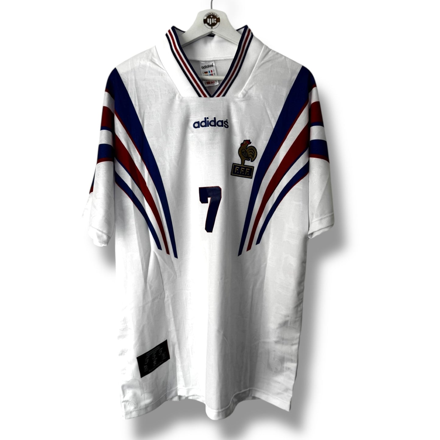 YK Deschamp France 1996 retro Away Jersey