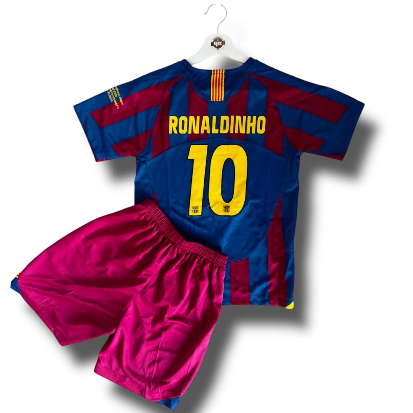 YK Kids Ronaldinho Barcelona 2005/06 retro Home kit