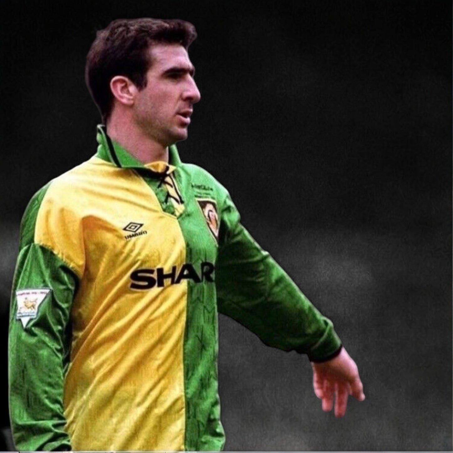 YK Kids Eric Cantona 1992/94 retro Away Kit