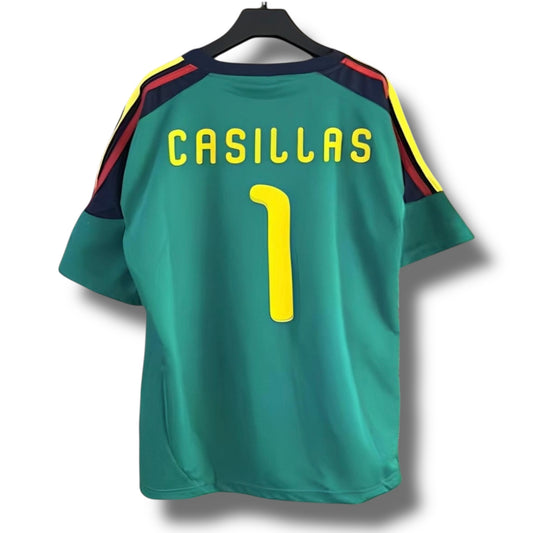 YK Casillas Spain 2010 retro World Cup Home Jersey