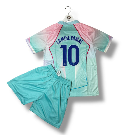 YK Kids Lamine Yamal Barcelona 2025/26 Light Blue Special Edition Kit