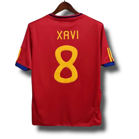 YK Xavi Spain 2010 retro World Cup Home Jersey