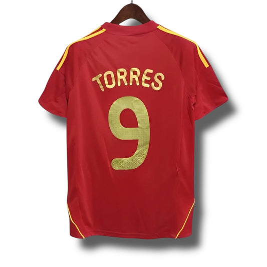 YK Torres Spain 2008 retro Euro Home Jersey