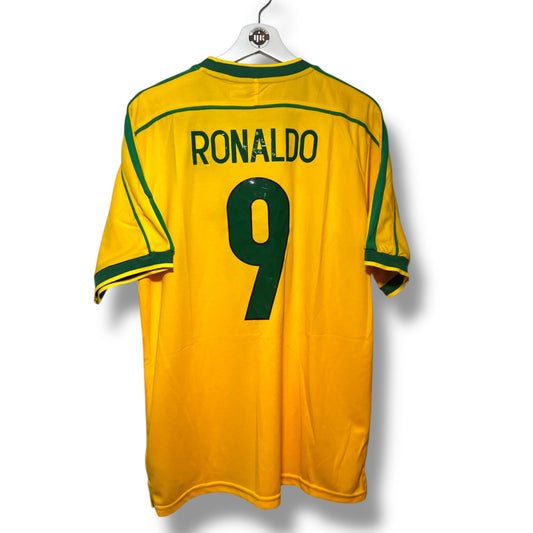 YK Ronaldo Brazil 1998 retro Home Jersey