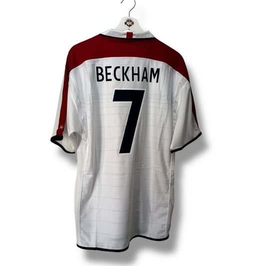 YK Beckham England 2004 retro Home Jersey