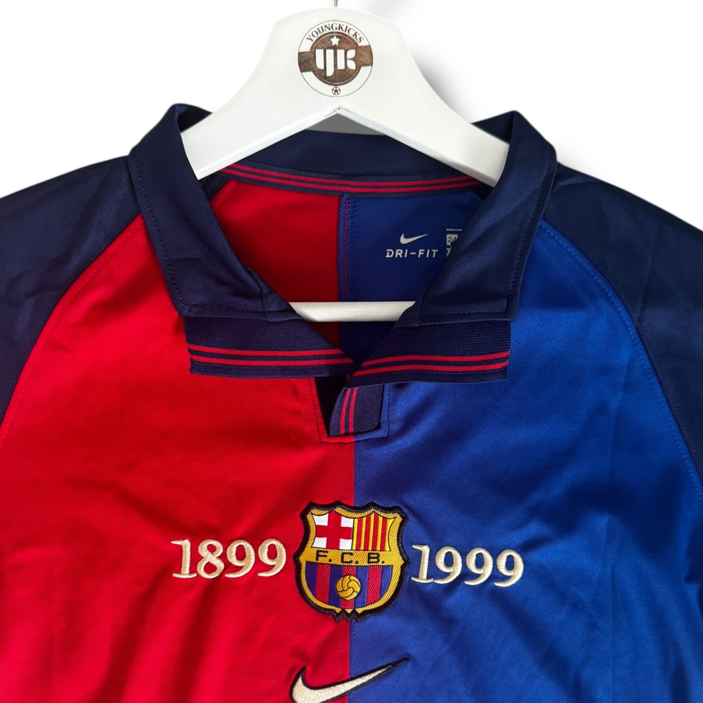 YK Kids Rivaldo Barcelona 1999/00 retro Home Kit