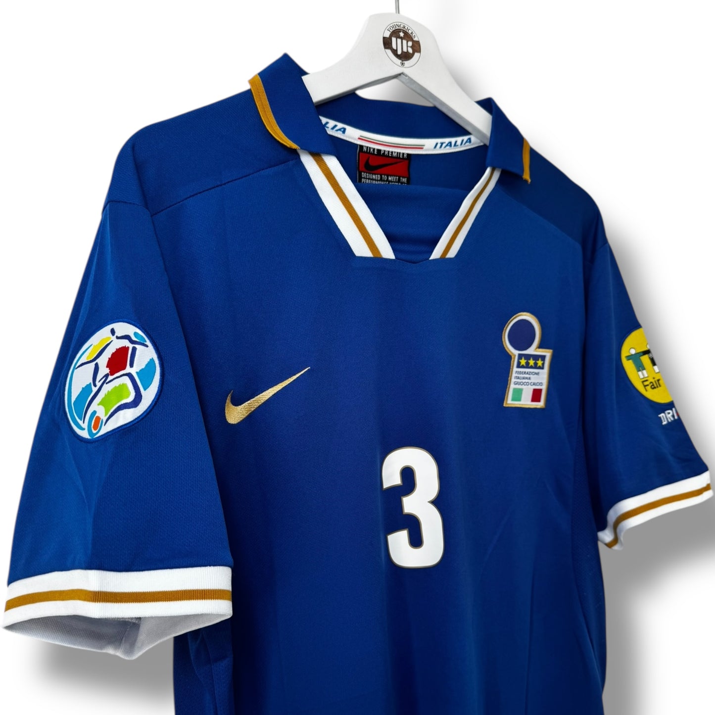 YK Maldini Italy 1996 retro Home Jersey