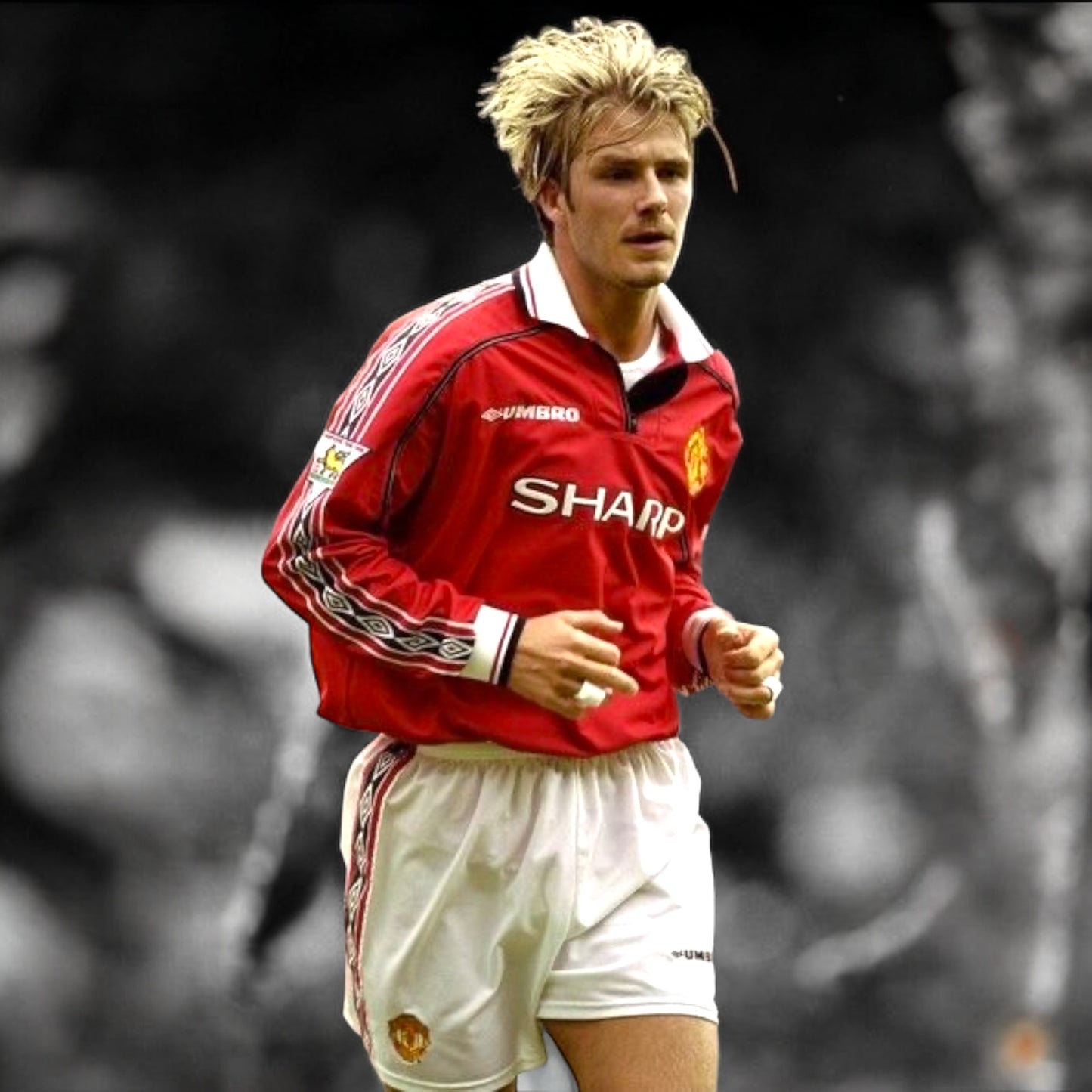 YK David Beckham 1998/99 retro Home Treble Winning Jersey