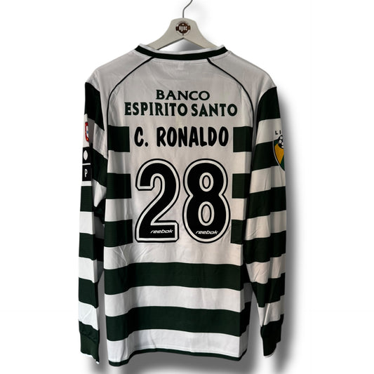 YK Christiano Ronaldo Sporting Lisbon 01/03 retro Home Jersey