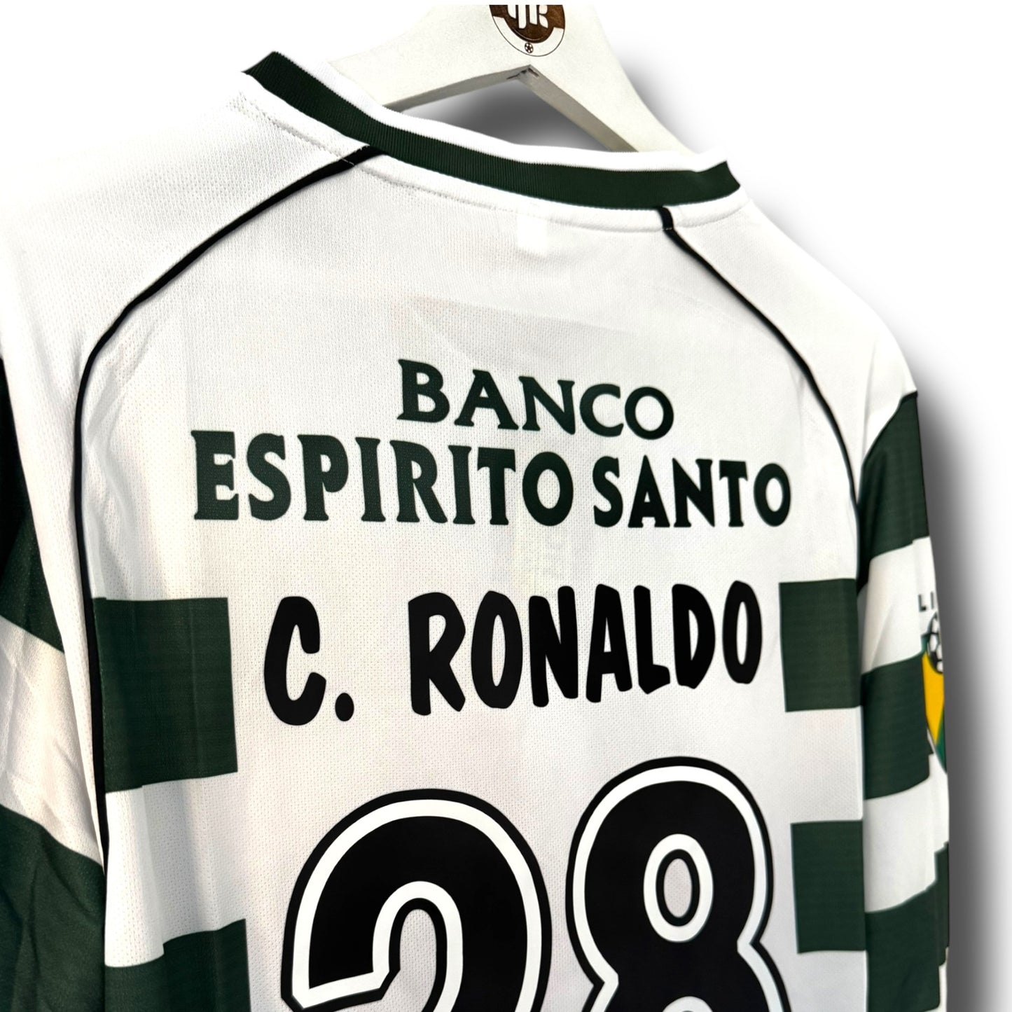 YK Christiano Ronaldo Sporting Lisbon 01/03 retro Home Jersey
